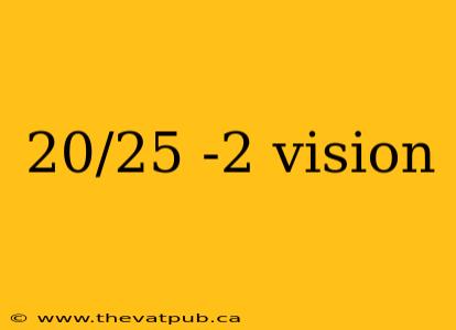 20/25 -2 vision