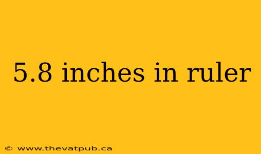 5.8 inches in ruler
