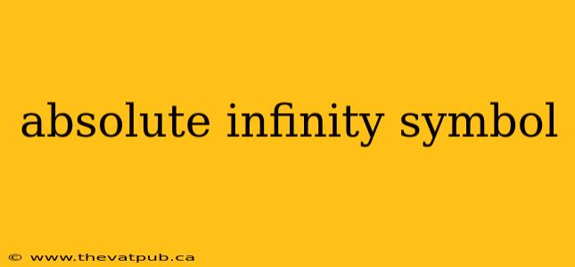 absolute infinity symbol