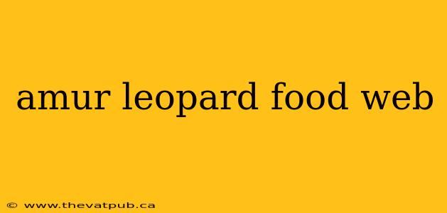 amur leopard food web