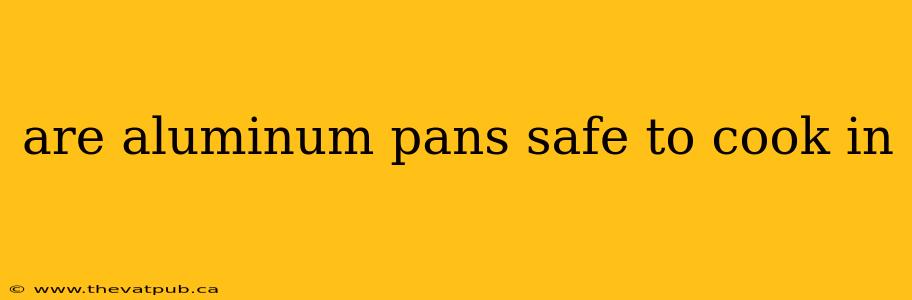 are aluminum pans safe to cook in