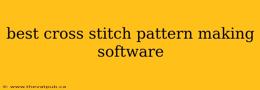 best cross stitch pattern making software