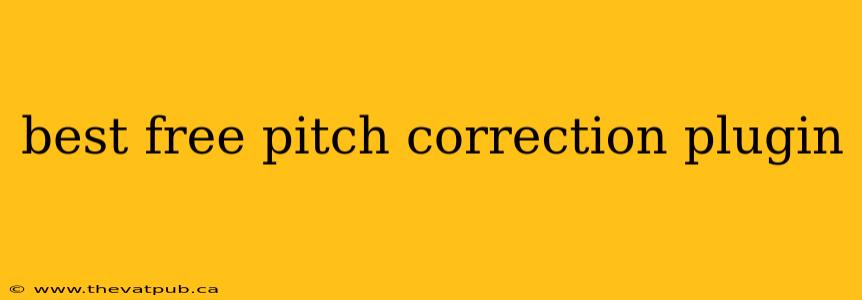 best free pitch correction plugin
