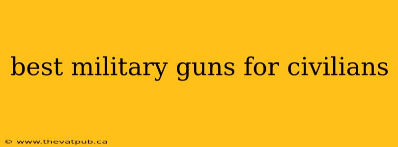 best military guns for civilians