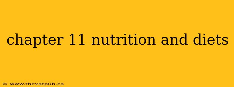 chapter 11 nutrition and diets