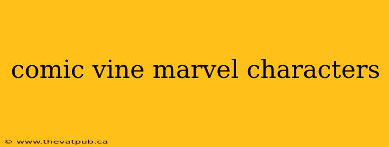 comic vine marvel characters