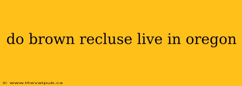 do brown recluse live in oregon