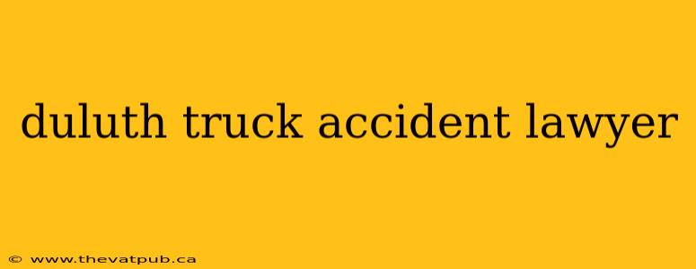 duluth truck accident lawyer