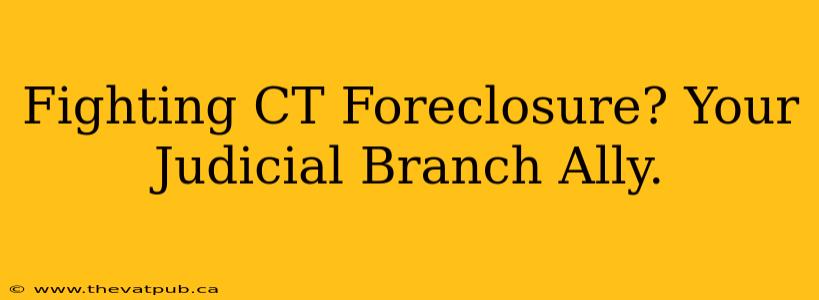 Fighting CT Foreclosure? Your Judicial Branch Ally.