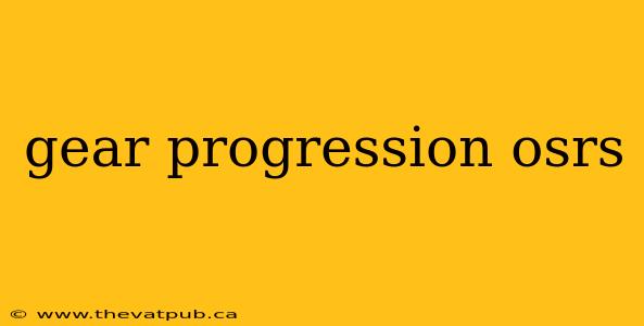 gear progression osrs