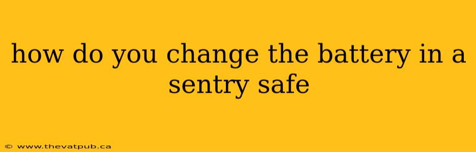 how do you change the battery in a sentry safe