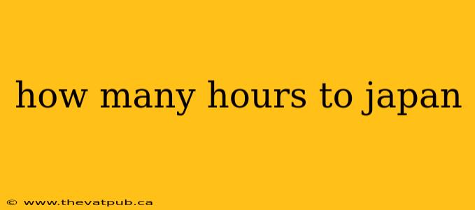 how many hours to japan