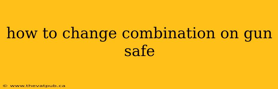 how to change combination on gun safe