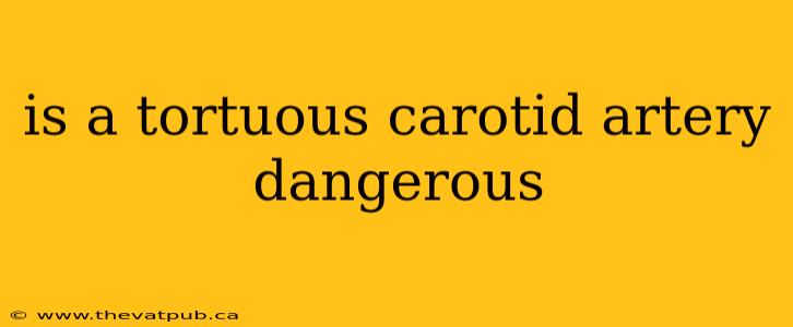 is a tortuous carotid artery dangerous
