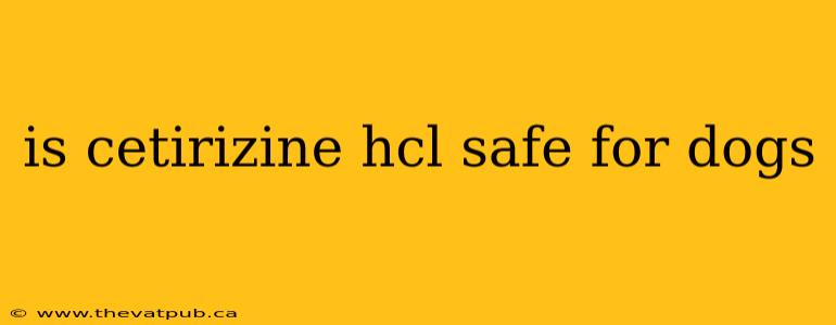 is cetirizine hcl safe for dogs