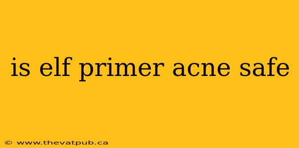 is elf primer acne safe