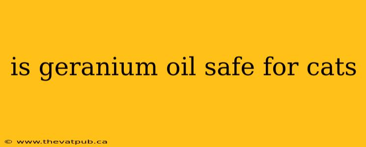 is geranium oil safe for cats
