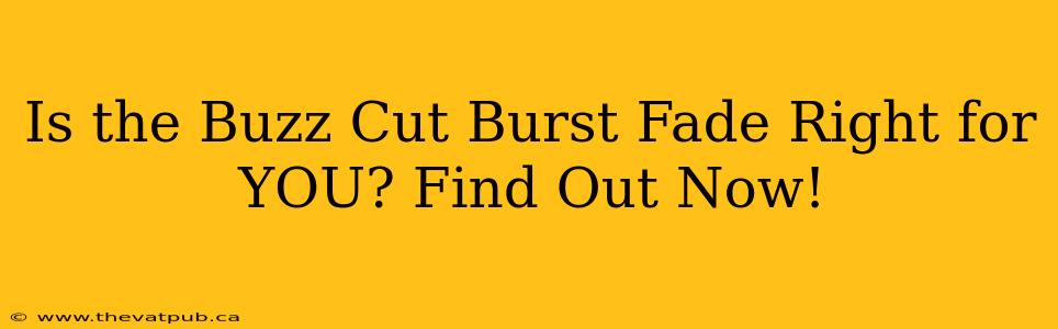 Is the Buzz Cut Burst Fade Right for YOU? Find Out Now!