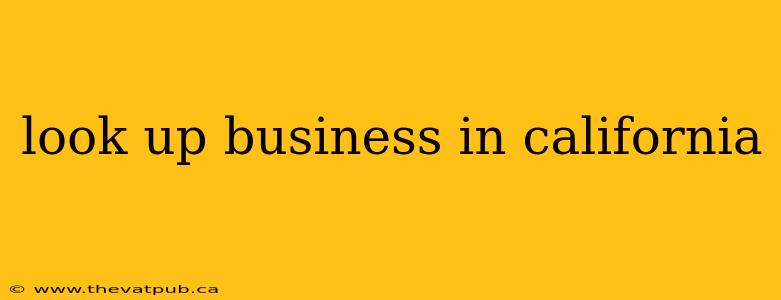 look up business in california