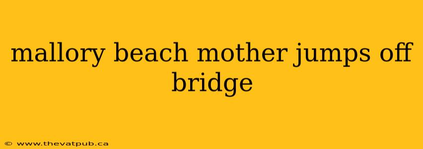 mallory beach mother jumps off bridge