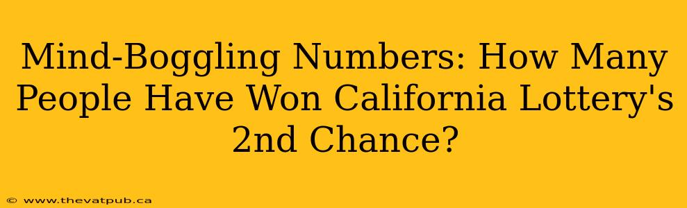 Mind-Boggling Numbers: How Many People Have Won California Lottery's 2nd Chance?