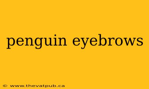 penguin eyebrows
