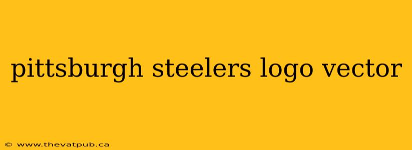 pittsburgh steelers logo vector