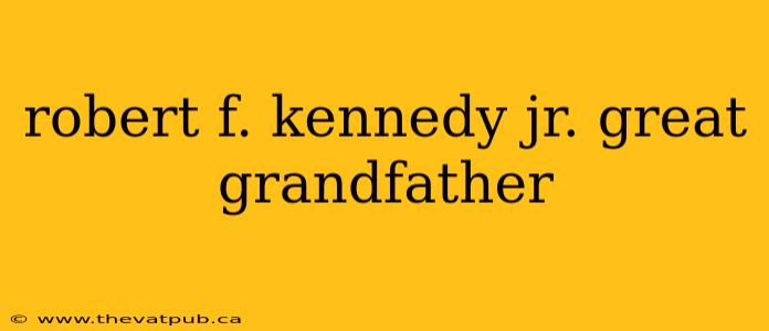 robert f. kennedy jr. great grandfather