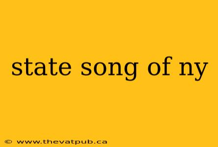 state song of ny