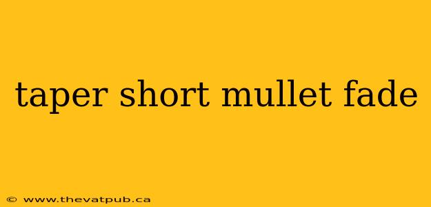 taper short mullet fade
