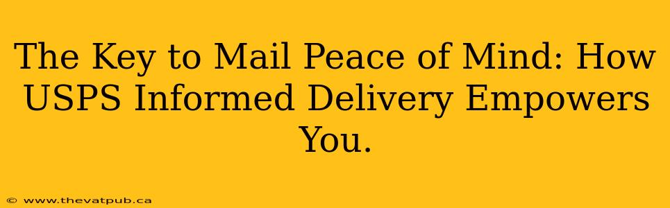The Key to Mail Peace of Mind: How USPS Informed Delivery Empowers You.