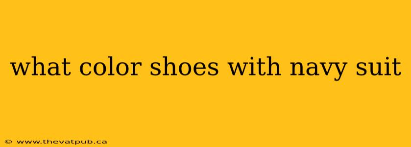what color shoes with navy suit