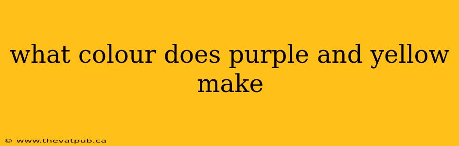 what colour does purple and yellow make