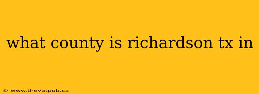 what county is richardson tx in