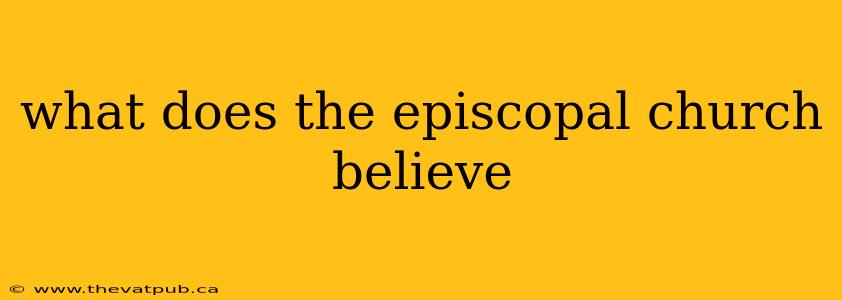 what does the episcopal church believe