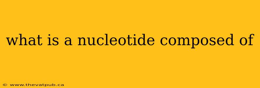 what is a nucleotide composed of