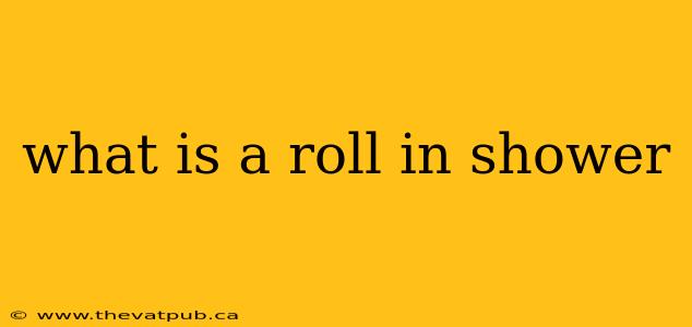 what is a roll in shower