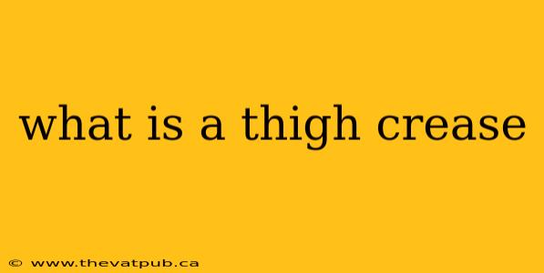 what is a thigh crease