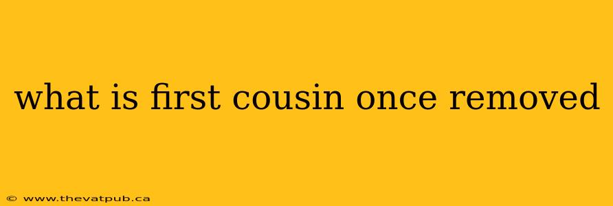 what is first cousin once removed