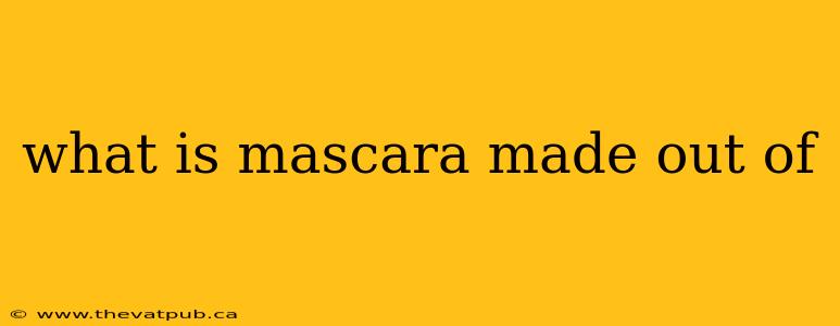 what is mascara made out of