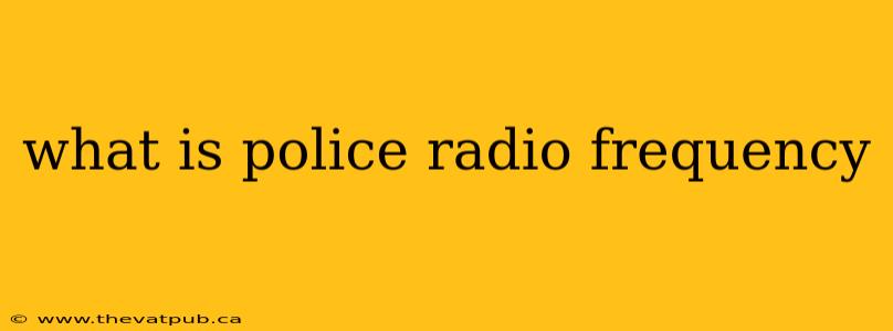 what is police radio frequency