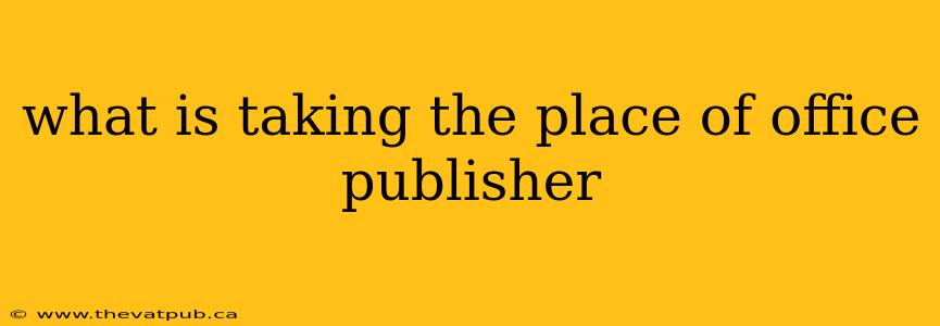 what is taking the place of office publisher