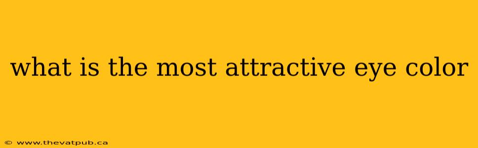 what is the most attractive eye color