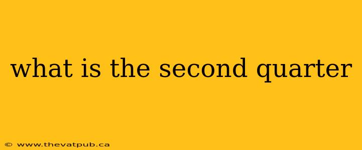 what is the second quarter