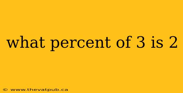 what percent of 3 is 2