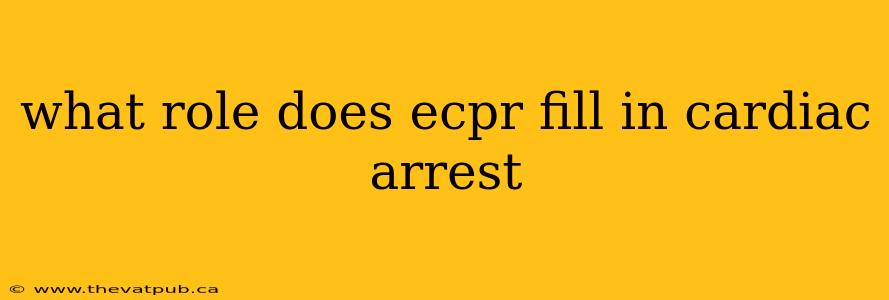what role does ecpr fill in cardiac arrest