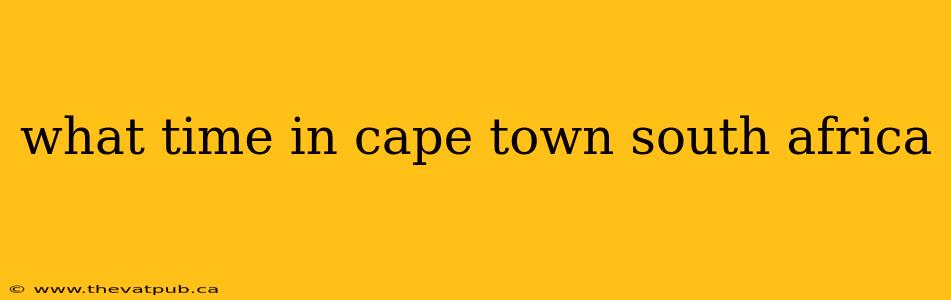 what time in cape town south africa