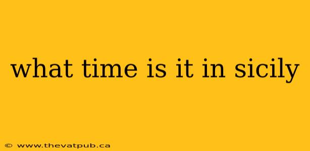 what time is it in sicily