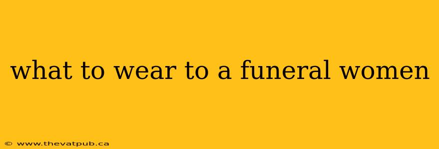 what to wear to a funeral women