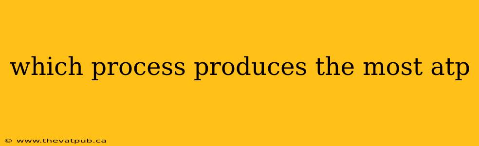 which process produces the most atp
